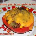 Poivrons farcis au quinoa rouge