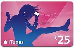 La Carte iTunes 25€ est chez GAME !