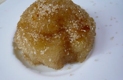 Dôme glacé de pommes vanillées en caramel croquant !