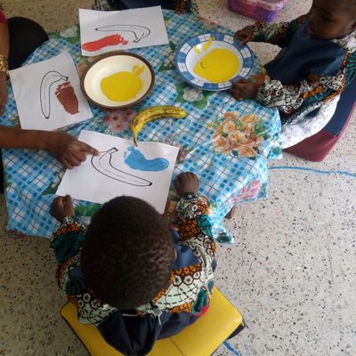 la peinture chez les petits 