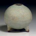 A rare and unusual small Guan-type tripod water pot, Southern Song dynasty (1127-1279)