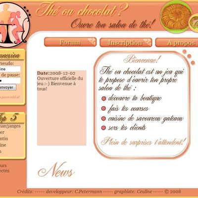 Ouverture de Thé ou Chocolat?