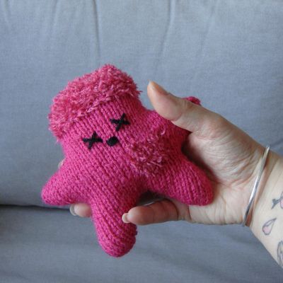 Nawak Fyfy - doudou tricoté à la main pour adultes et grands enfants