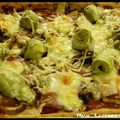 ღ  " Miam " Pizza 3 fromages - Artichauts - Champignons -Jambon fumé
