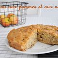 Gâteau automnal aux pommes et noix