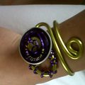 Bracelet anis et violet vendu