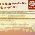 La rentrée approche! Venez-vous inscrire sur le créneau de votre choix!