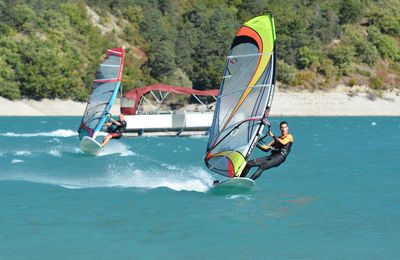 Windsurf par vent du sud au Monteynard