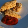 Nuggets de poulet (au four) & sauce barbecue faits "maison"