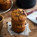 Muffins amande & châtaigne aux pépites de chocolat #glutenfree