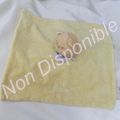 Doudou Peluche Plat Chat Patou Jaune Foulard Bleu Mauve Bengy