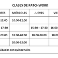 CLASES DE PATCHWORK 2012-2013