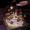 Gâteau d'anniversaire en pâte à sucre