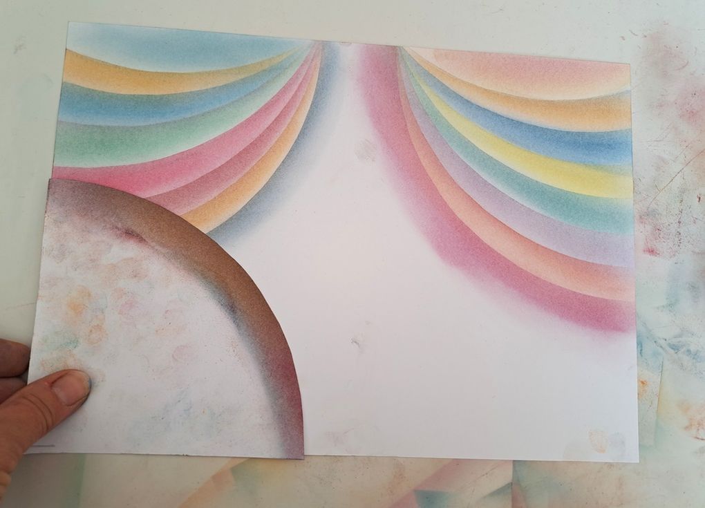 Pastels secs : SUPERPOSITIONS