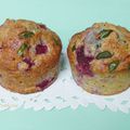 Muffins framboises/pistaches