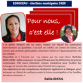 Dalila GHOUL soutient la candidature de Nathalie MARCHAND.