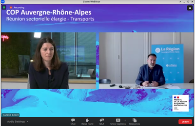 COP Auvergne Rhone Alpes volet transports : compte-rendu (audio)