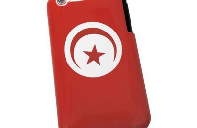 Coque arrière de protection drapeau TUNISIE pour Apple pour iPhone 3GS