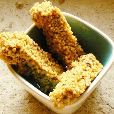 Barre de céréales sans gluten millet - pruneaux