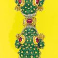 DAVID WEBB. An Enamel, Ruby and Diamond 'Frog' Bracelet, circa 1968