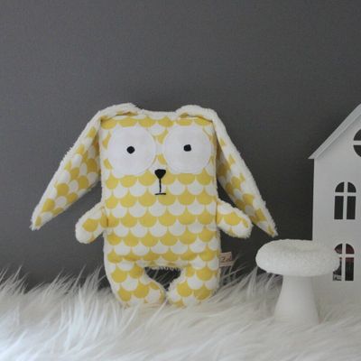 Doudou lapin Firmin style scandinave