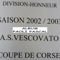 138 - Paoli Pascal - Album N°661 - Saison 2002/2003 - Coupe de Corse