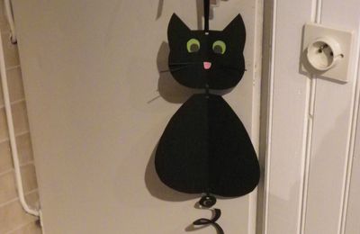 Décoration d'Halloween : le chat