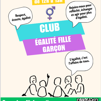 Un nouveau club : le club égalité fille garçon