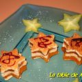 Mille-feuilles étoilés de foie gras...