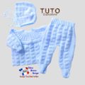 PATRON tricot bb FACILE et PREMA modele layette bébé et patron a tricoter Explications tuto brassière, bonnet, chaussons et Reborn