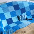 Squares blue blanket en souffrance