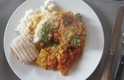 Poulet curry gurkha - plat Népalais