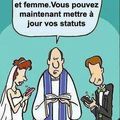 Nouvelle formule de mariage,                                                  et maintenant vous pouvez ...