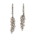 Pair of platinum and diamond earrings