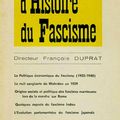 Revue d'histoire du fascime (N°1, mai 1972 )