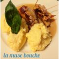 *Saltimbocca de veau, polenta crémeuse*