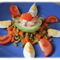 Salade macédoine avocat