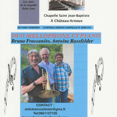 CONCERT : Duo Mellophone et Piano à la chapelle Saint-Jean