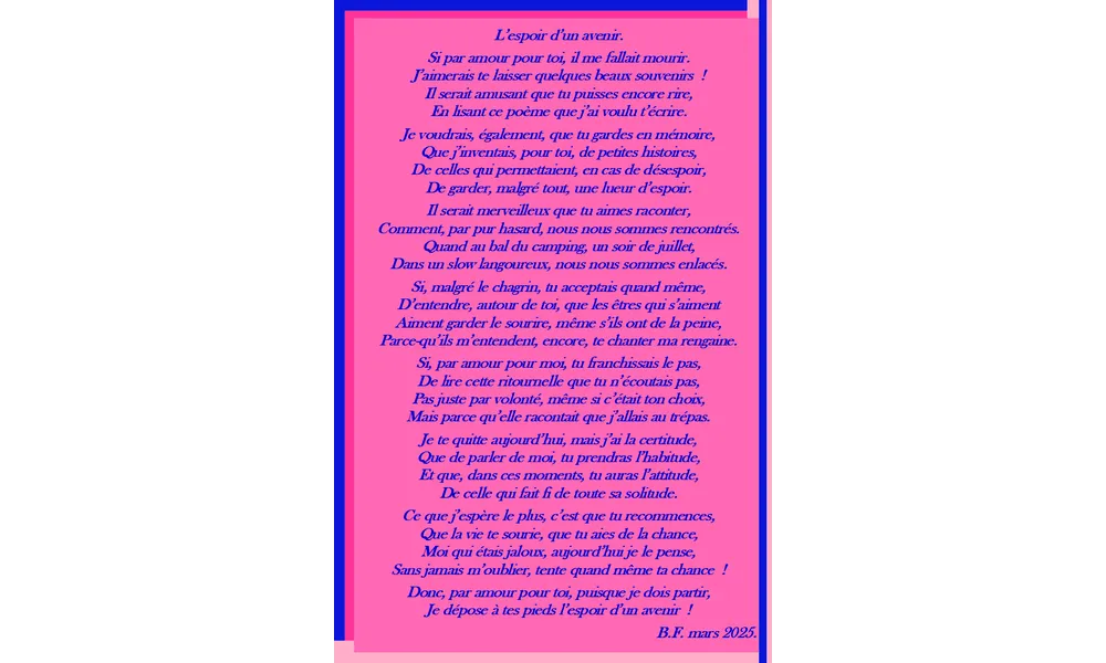 L'espoir d'un avenir