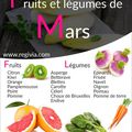 Fruits et légumes mars
