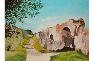 Tableau "Aqueduc antique des Alpilles"