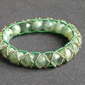 Bracelet bangle vert