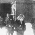 1945, libération d'enfants du camp d'Auschwitz