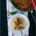 BOLOGNAISE AU TOFU & A LA MARJOLAINE 