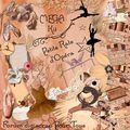 méga kit " petits rats d'opéra " de digiscrap pour tous