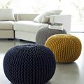 Le tuto déco : un pouf en crochet 