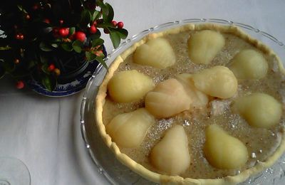 TARTE POIRES CHOCOLAT BLANC PRALINÉ