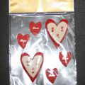 Lot 22 : Stickers Jolee's boutique - cœurs en feutrine 