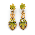 Masriera. Paire de pendants d'oreilles Art Nouveau, Barcelone, circa 1900