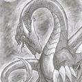Un dragon et Tyrael (Diablo)